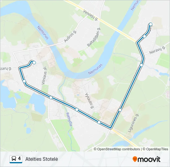 4 Bus Line Map