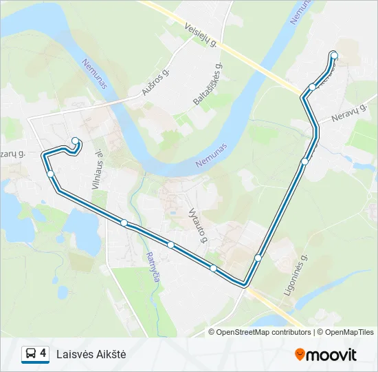 4 Bus Line Map