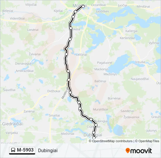 M-5903 Bus Line Map