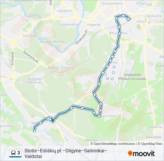 3  kelionės žemėlapis