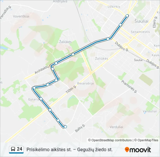 24 Bus Line Map