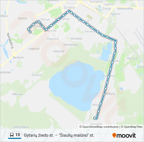 10 Bus Line Map