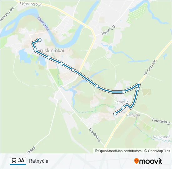 3A Bus Line Map