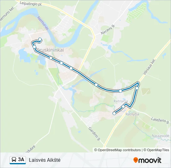 3A Bus Line Map