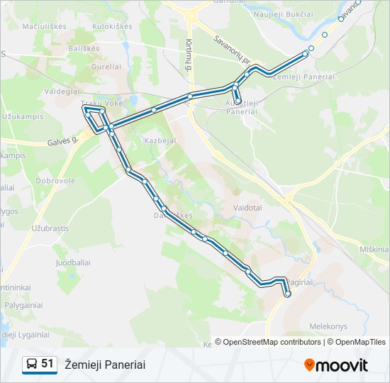 51  kelionės žemėlapis