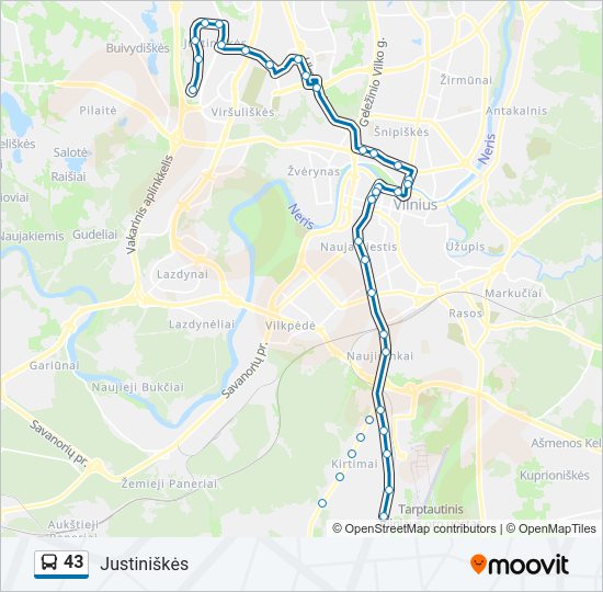 43  kelionės žemėlapis