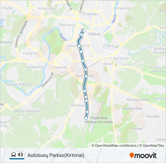 43  kelionės žemėlapis