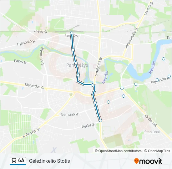 6A Bus Line Map