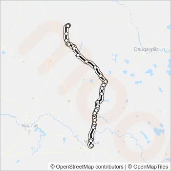M-895 Bus Line Map
