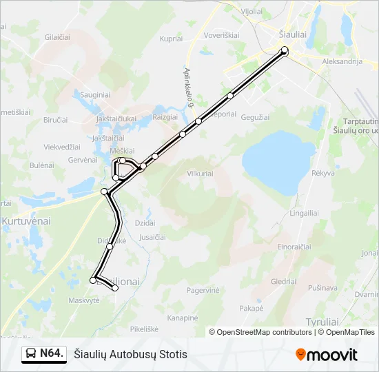 N64. Bus Line Map