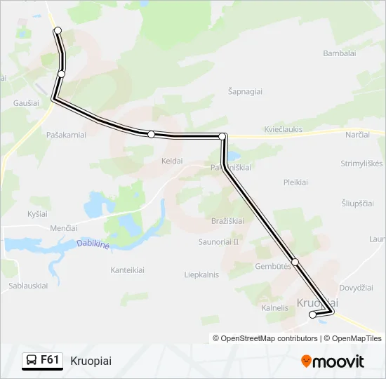 F61 Bus Line Map