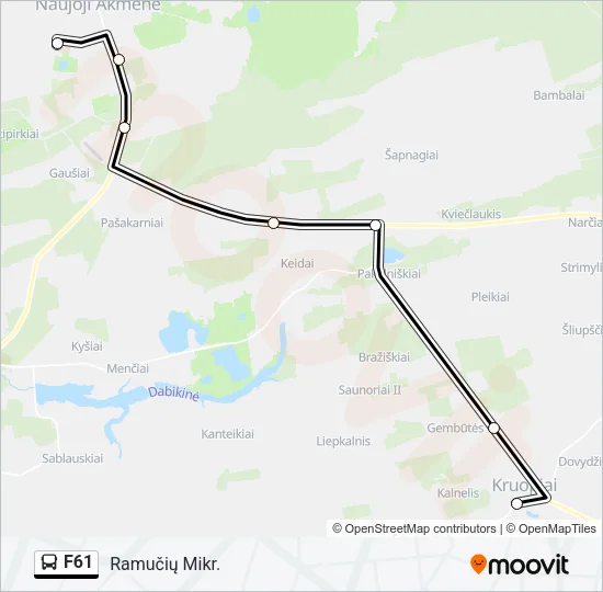 F61 Bus Line Map