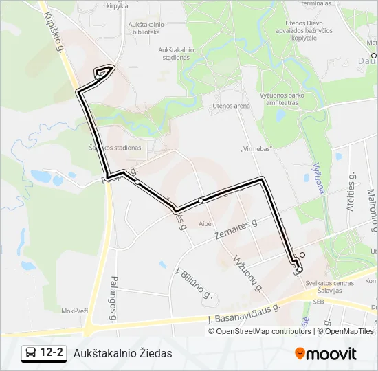 12-2 Bus Line Map