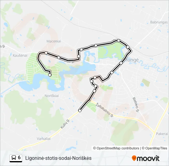 6 Bus Line Map