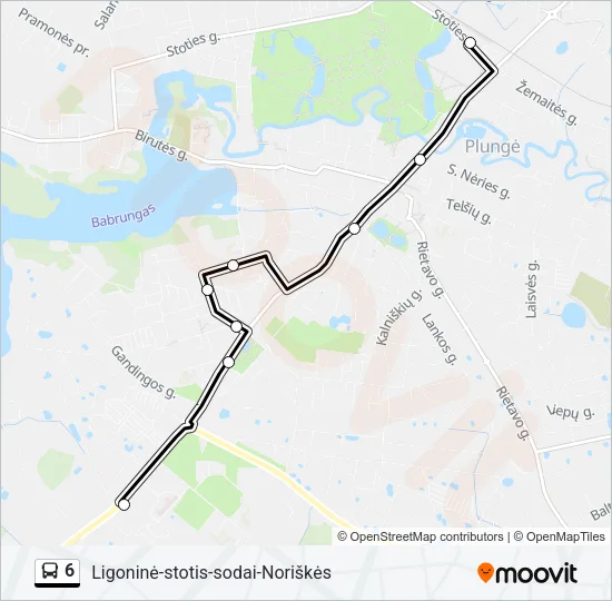 6 Bus Line Map