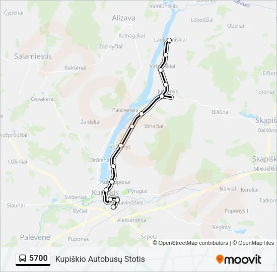 5700 Bus Line Map