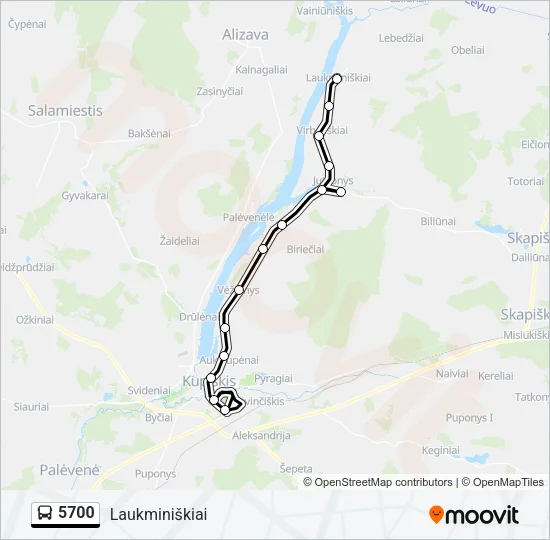5700 Bus Line Map