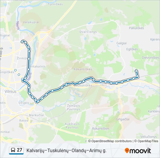 27  kelionės žemėlapis