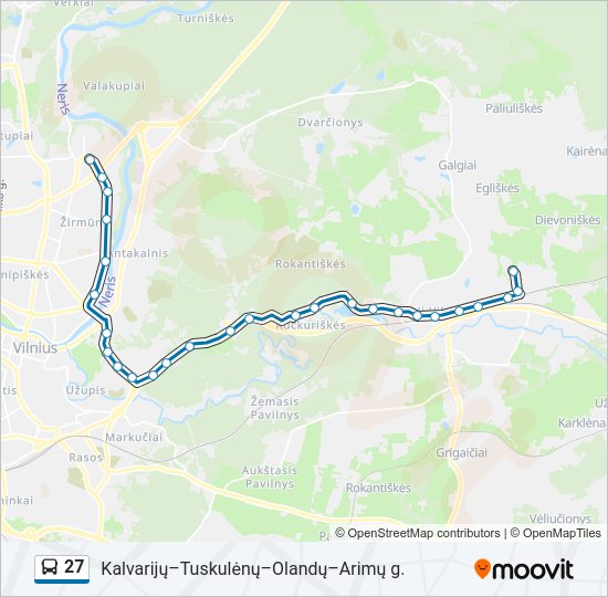 27  kelionės žemėlapis