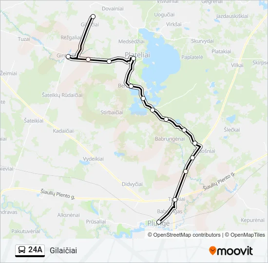 24A Bus Line Map