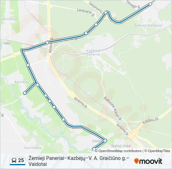 25  Line Map