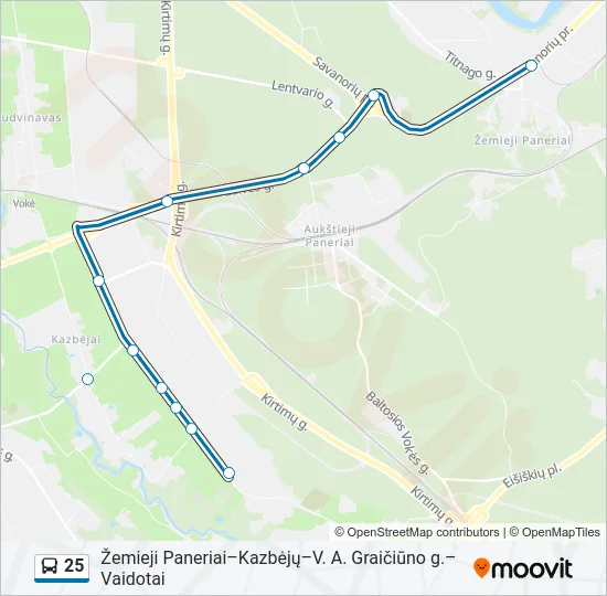 25  Line Map