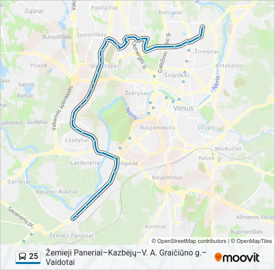 25  Line Map