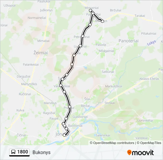 1800 Bus Line Map