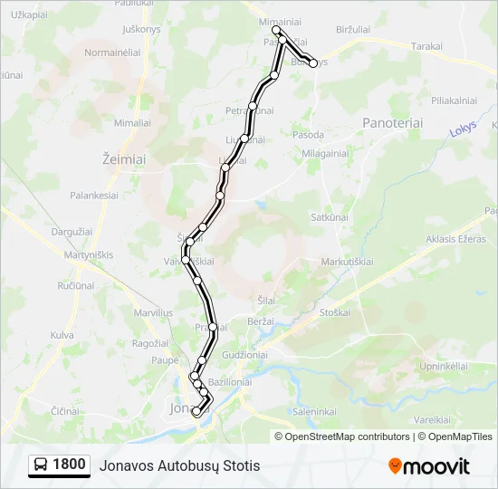 1800 Bus Line Map