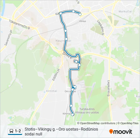 1-2  kelionės žemėlapis