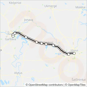M-910 Bus Line Map