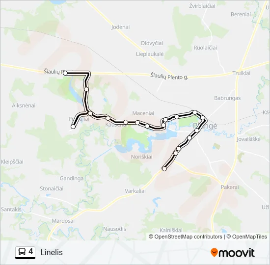 4 Bus Line Map
