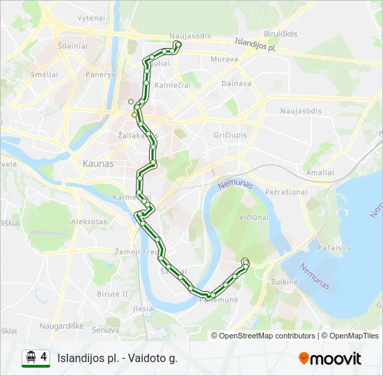 4 Trolleybus Line Map