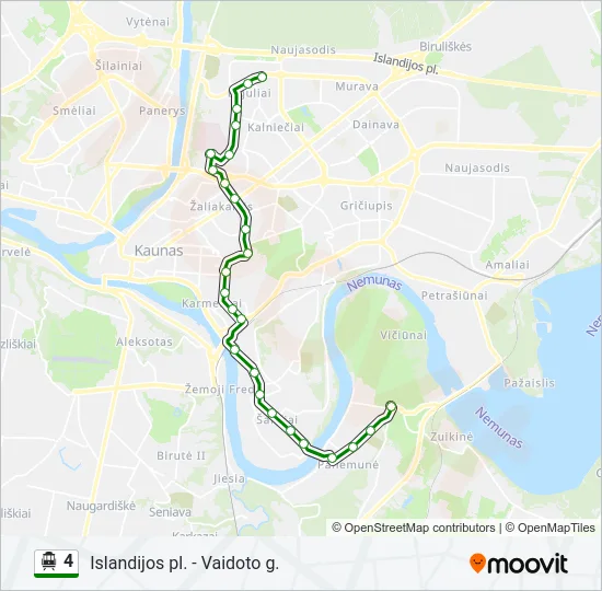 4 Trolleybus Line Map
