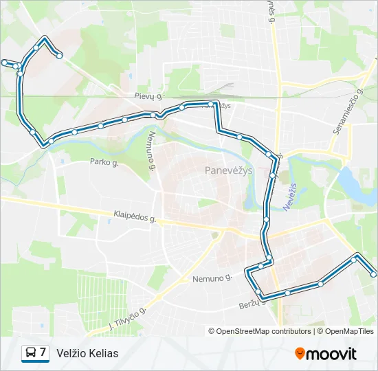 7 Bus Line Map