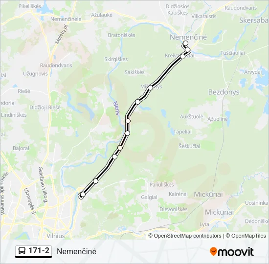 171-2 Bus Line Map