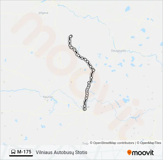 M-175 Bus Line Map