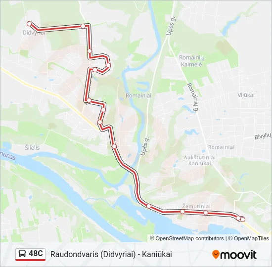 48C Bus Line Map