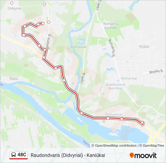48C Bus Line Map