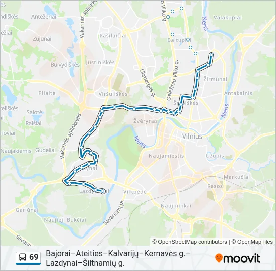 69  kelionės žemėlapis