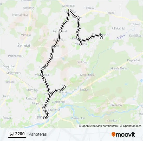 2200 Bus Line Map
