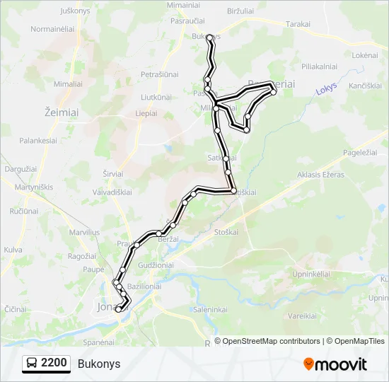 2200 Bus Line Map