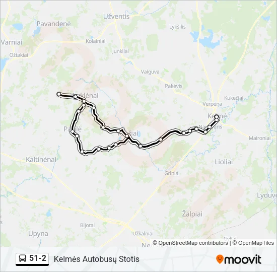 51-2 Bus Line Map