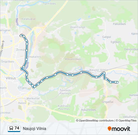 74  kelionės žemėlapis