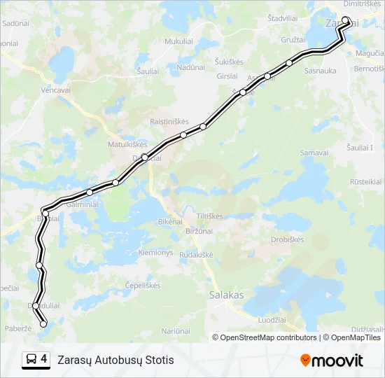 4 Bus Line Map