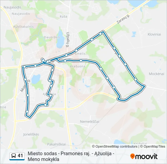 41 Bus Line Map