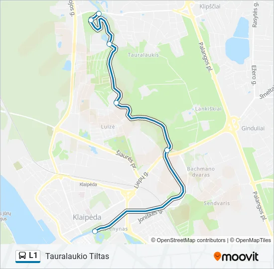 L1 Bus Line Map
