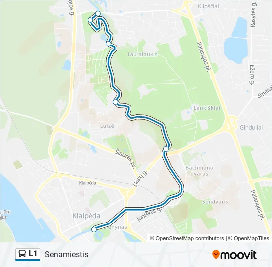 L1 Bus Line Map