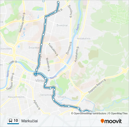 10  kelionės žemėlapis