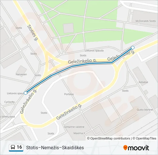 16  Line Map
